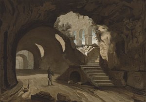 A Colosseum földalatti folyosói, Róma alkotó: Spanish School