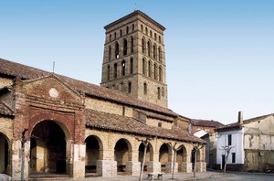 Kilátás a Szent Lőrinc-templomra, Spanyolország alkotó: Spanish School