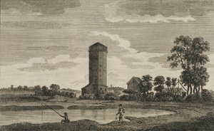 Egy ősi víztorony Hampshire-ben, 1786 alkotó: Sparrow