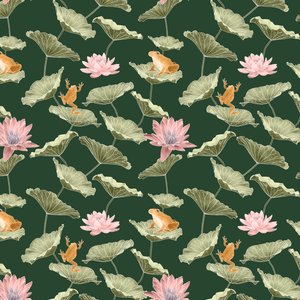Lilypond minta I, 2020 (grafitceruza és digitális) alkotó: Stacy Hsu
