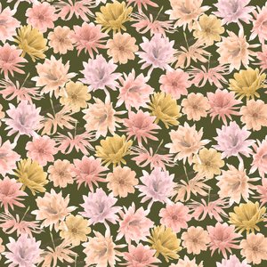 Mojave Desert Blooms minta, 2021 (grafitceruza és digitális) alkotó: Stacy Hsu
