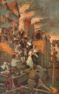 A londoni nagy tűzvész alkotó: Stanhope Alexander (after) Forbes