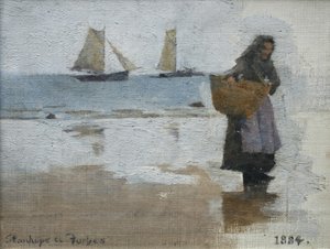 Halásznő a tengerparton alkotó: Stanhope Alexander Forbes