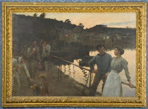 Haza-együtt, este alkotó: Stanhope Alexander Forbes