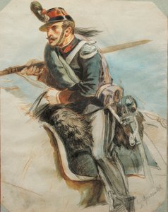 Tanulmány az egyenruhákról, Stanislao Grimaldi del Poggetto rajza