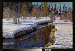 Téli. Sztanyiszlav Julianovics Zsukovszkij (Zsukovszkij) (1873-1944) festménye, olaj, vászon alkotó: Stanislav Joulianovitch Joukovski