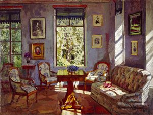 A nappali a Rozhdestveno kastélyban, 1916