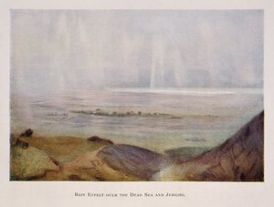 eső hullott Jerikó és a Holt-tenger felett, Palesztinában 1906