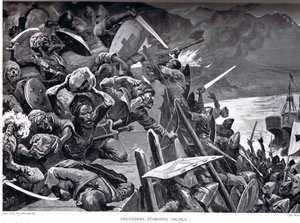 Keresztesek megrohamozzák Nicaeát, illusztráció a „Hutchinson