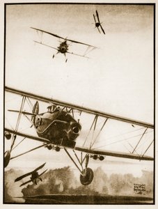 Támadás, illusztráció John Hamilton „Flying Memories” című művéből
