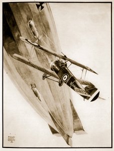 L.T. Culley megkapja a Zeppelinjét, illusztrációja John Hamilton „Flying Memories” című művéből