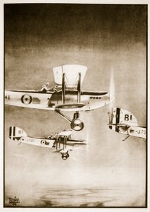 Szolgálat Szudán felett, illusztráció a „Flying Memories” című filmből, John Hamiltontól