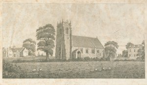 Adbaston templom: vonal- és pontmetszet, nd [c 1800] alkotó: Stebbing Shaw