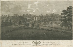 Beaudesert Hall és Park: acélmetszet, nd [1762-1802] (nyomtatás) alkotó: Stebbing Shaw