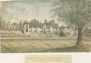 Blithfield Hall: akvarell festészet, nd [XVIII. század] alkotó: Stebbing Shaw