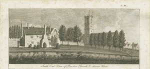 Burton-upon-Trent Abbey: metszet, nd [c 1795] (nyomtatás) alkotó: Stebbing Shaw