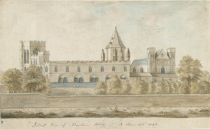 Burton-upon-Trent Abbey: vízfestmény, 1794