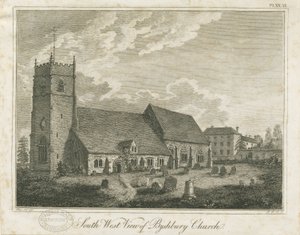 Bushbury templom: metszet, és [?XVIII. század] alkotó: Stebbing Shaw