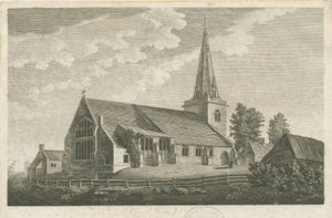 Church Eaton Church: metszet, nd [c 1800] (nyomtatás) alkotó: Stebbing Shaw