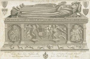 Clifton Campville templom - Vernon Emlékmű: metszet, nd [1762-1802] alkotó: Stebbing Shaw