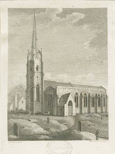 Clifton Campville Church: metszet, nd [c 1790] (nyomtatás) alkotó: Stebbing Shaw