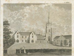 Clifton Campville templom: metszet, nd [c 1790] alkotó: Stebbing Shaw