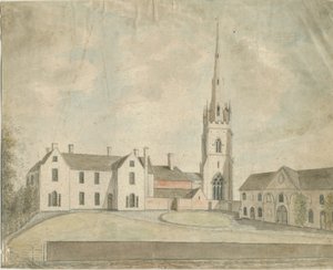 Clifton Campville Church: akvarell festészet, és [c 1790]