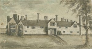 Drayton Bassett - "Drayton Manor": akvarell festmény, nd [1789]