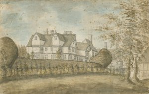 Eccleshall – Biana Hall: vízfestmény, nd [1795] alkotó: Stebbing Shaw