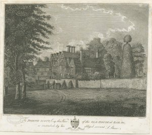 Great Barr Village – Old Tudor House: metszet, nd [18. század vége] (nyomtatott) alkotó: Stebbing Shaw