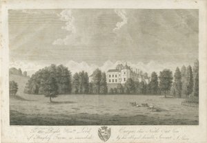 Hagley Hall: metszet alkotó: Stebbing Shaw