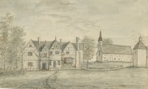 Haselour-kápolna: vízfestmény, nd [1797] alkotó: Stebbing Shaw