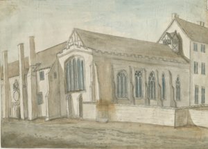 Lichfield - Szent János Kórház és Kápolna: akvarell festmény, nd [1762-1802] (festmény) alkotó: Stebbing Shaw