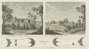 Mavesyn Ridware Hall – Gatehouse: metszet, 1785 alkotó: Stebbing Shaw