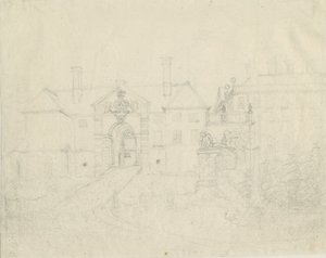 Patshull House: ceruzarajz, nd [?1762-1802] alkotó: Stebbing Shaw