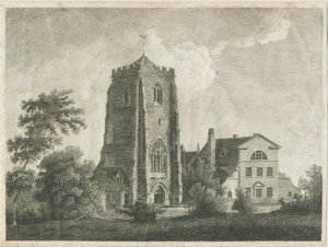 Ranton Abbey [priory]: metszet, és [18. század vége] (nyomtatás) alkotó: Stebbing Shaw