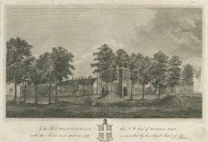 Rushall kastély/Hall: metszet alkotó: Stebbing Shaw