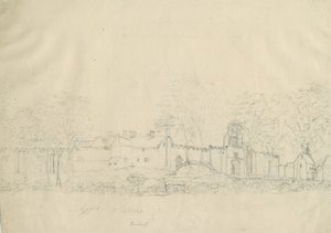 Rushall kastély/Hall: ceruzarajz, nd [1762-1802] (rajz) alkotó: Stebbing Shaw