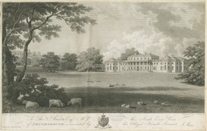 Shugborough Hall: metszet, nd [c 1802] (nyomtatás) alkotó: Stebbing Shaw
