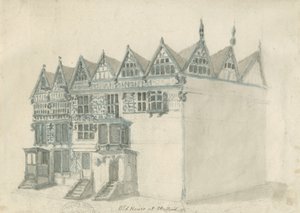 Stafford – Ősi „High House”: akvarell festmény, nd [1794] (festmény) alkotó: Stebbing Shaw