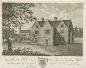 Streethay Hall: metszet, és [18. század vége] (nyomtatás) alkotó: Stebbing Shaw