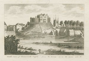 Tamworth-kastély: metszet alkotó: Stebbing Shaw