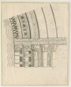 Tutbury Priory Church – West Doorway: toll- és szépiarajz, nd [1762-1802] alkotó: Stebbing Shaw