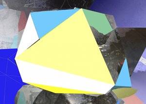 Absztrakt geometrikus tájkép alkotó: Stefan Fransson