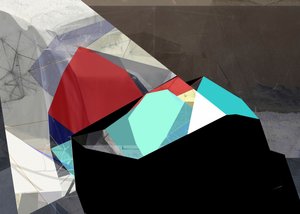 Élénk geometrikus kompozíció alkotó: Stefan Fransson