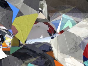 Élénk geometrikus töredékek