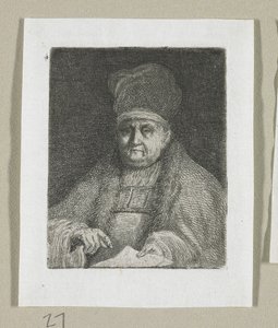 Egy egyházi méltóság félalakos portréja alkotó: Stefan Juliusz Norblin de la Gourdaine