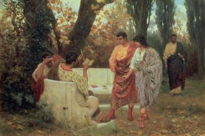 Catullus római költő versét olvassa