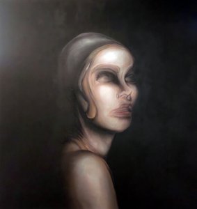 Szürrealista női portré