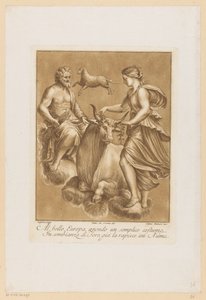 Jupiter és Európa Mennyezeti festmények a Loggia di Galatea-ról a római Farnesinában (sorozat címe)